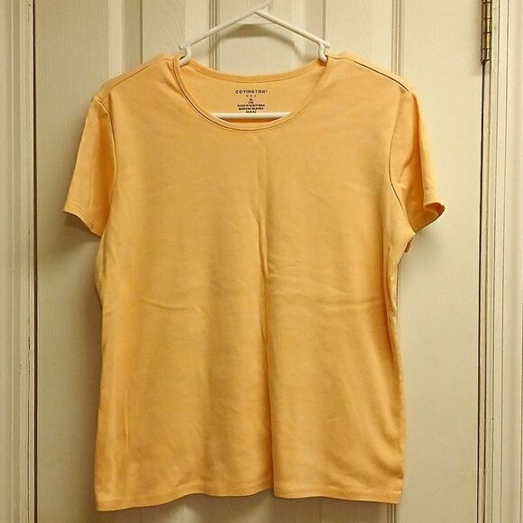 🩷COVINGTON Short Sleeved Basic Pullover Blouse Size XL 18 - Picture 1 of 3